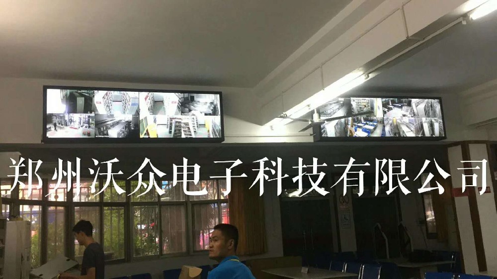 驻马店图书馆拼接屏调试点亮
